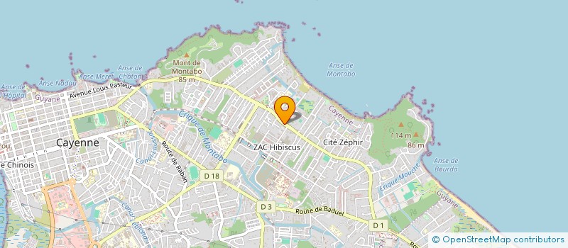 localisation de l'entreprise BELLE HUMEUR  CAYENNE