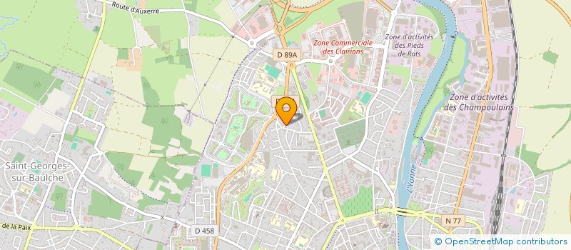 localisation de l'entreprise BELLE ILE 144 à AUXERRE