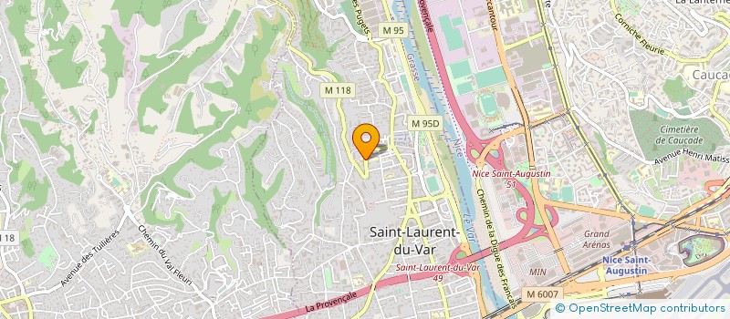 localisation de l'entreprise BELLE ILE  SAINT-LAURENT-DU-VAR