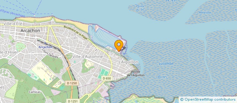 localisation de l'entreprise BELLE ILE à ARCACHON