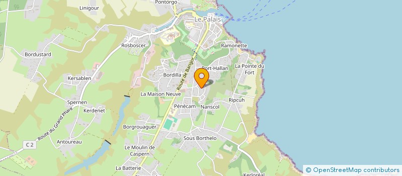 localisation de l'entreprise BELLE ILE GYM  LE PALAIS