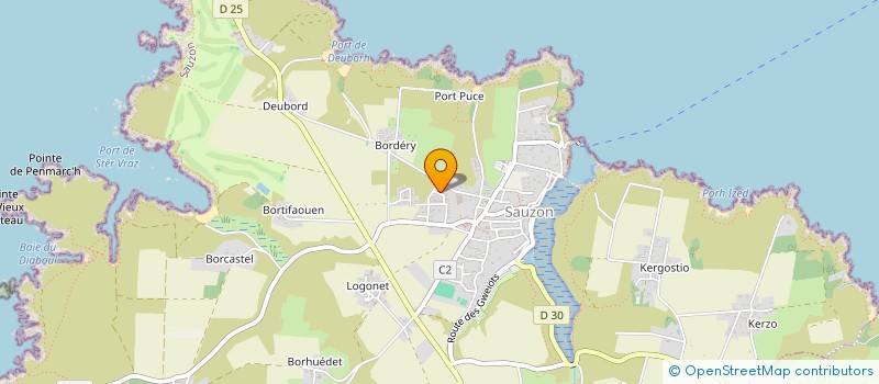 localisation de l'entreprise BELLE-ILE SDV  SAUZON