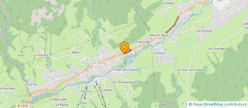 localisation de l'entreprise BELLE IMMO PERRET BLANC  PRAZ-SUR-ARLY