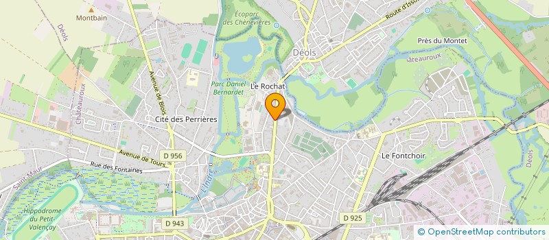 localisation de l'entreprise BELLE ISLE à CHATEAUROUX