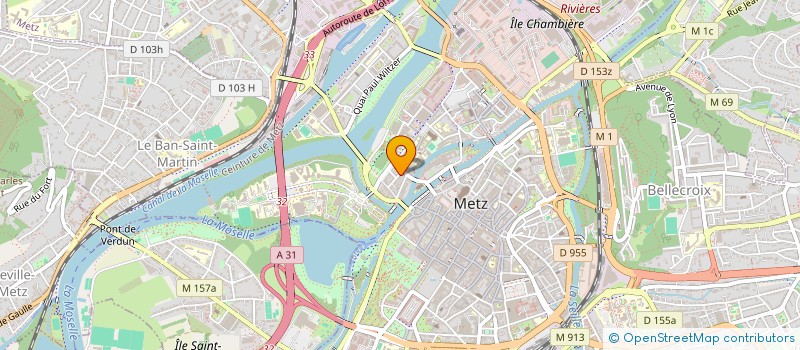 localisation de l'entreprise BELLE ISLE  METZ