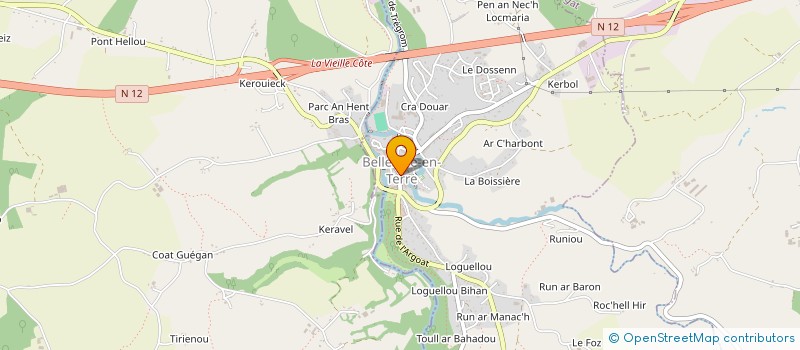 localisation de l'entreprise BELLE ISLE MUCO  BELLE-ISLE-EN-TERRE