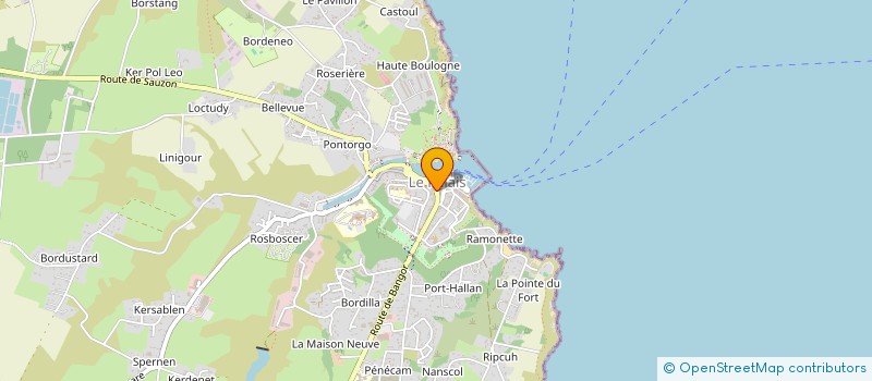 localisation de l'entreprise BELLE-ISLE SIMA  LE PALAIS