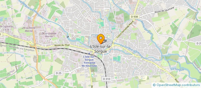 localisation de l'entreprise BELLE LAURE  L'ISLE-SUR-LA-SORGUE