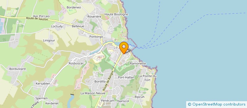 localisation de l'entreprise BELLE LIGNE EN MER  LE PALAIS