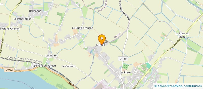 localisation de l'entreprise BELLE LOIRE  LA MENITRE