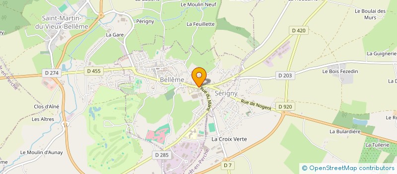 localisation de l'entreprise BELLE'M EN SELLE à BELLEME