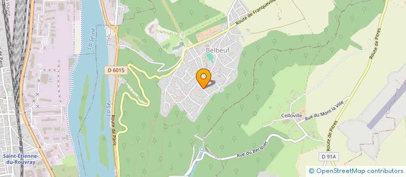 localisation de l'entreprise BELLE MAISON PEINTURE & RENOVATION  BELBEUF