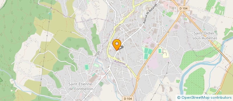 localisation de l'entreprise BELLE MOTOCULTURE à AUBENAS