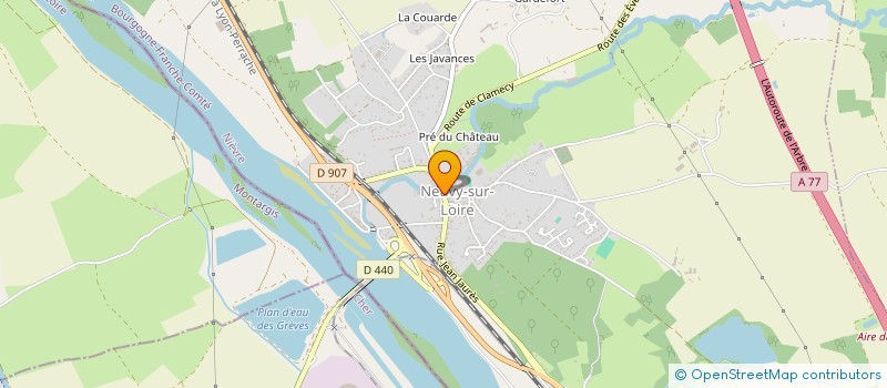 localisation de l'entreprise BELLE O NATUREL à NEUVY-SUR-LOIRE