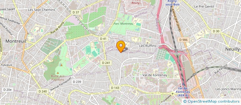 localisation de l'entreprise BELLE O PLURI'ELLE à FONTENAY-SOUS-BOIS