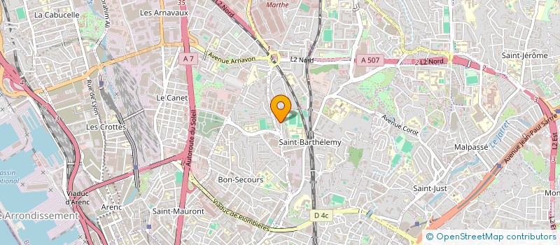 localisation de l'entreprise BELLE POUR TOUTE  MARSEILLE