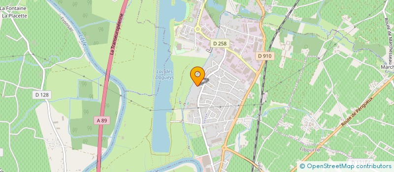localisation de l'entreprise BELLE RIVE  LIBOURNE