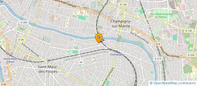 localisation de l'entreprise BELLE RIVE à SAINT-MAUR-DES-FOSSES