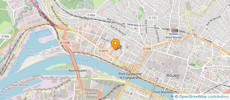 localisation de l'entreprise BELLE RIVE à ROUEN