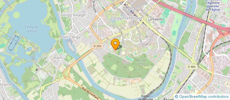 localisation de l'entreprise BELLE RIVE DE L OISE  PONTOISE