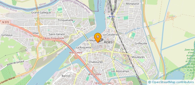 localisation de l'entreprise BELLE ROSE à ARLES