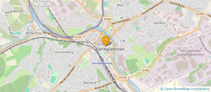 localisation de l'entreprise BELLE SILHOUETTE  SARREGUEMINES