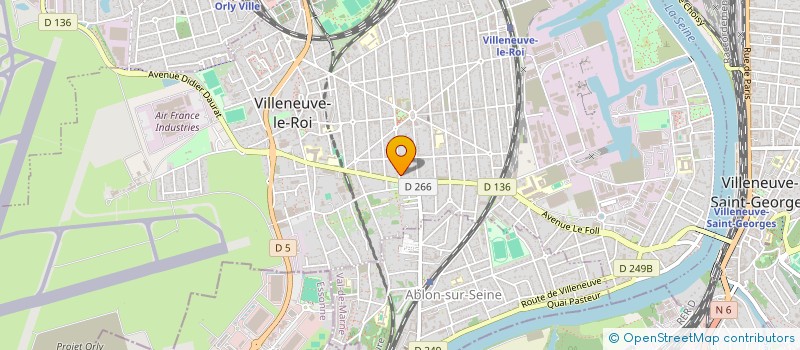 localisation de l'entreprise BELLE TOITURE à VILLENEUVE-LE-ROI