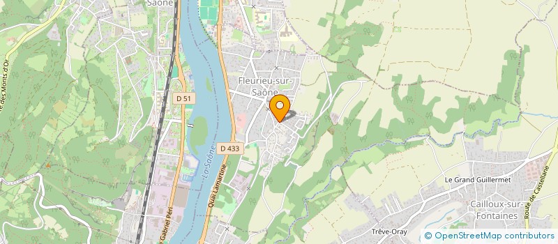 localisation de l'entreprise BELLE VALLEE  FLEURIEU-SUR-SAONE