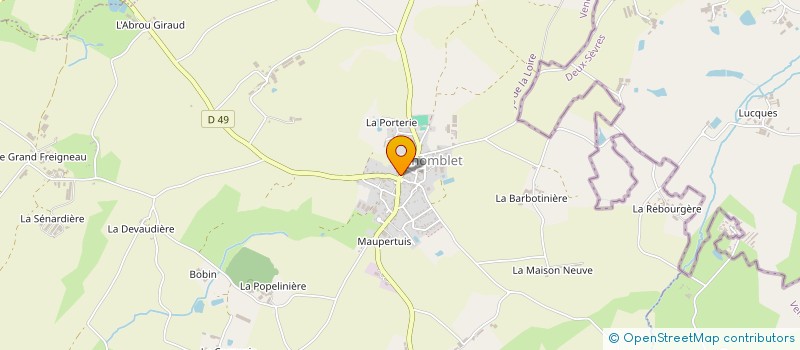 localisation de l'entreprise BELLE VENDEE  MENOMBLET