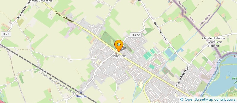 localisation de l'entreprise BELLE VUE  NIEPPE