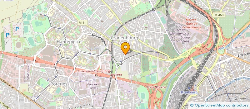 localisation de l'entreprise BELLE VUE à STRASBOURG