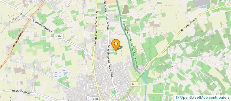 localisation de l'entreprise BELLE-VUE  PERNES-LES-FONTAINES