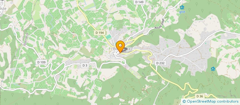 localisation de l'entreprise BELLE VUE  BONNIEUX