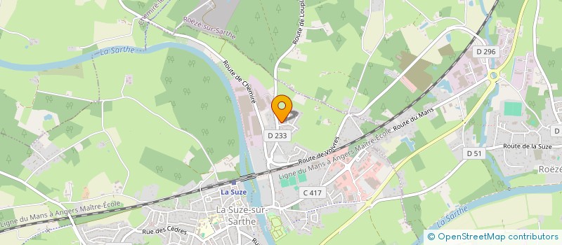 localisation de l'entreprise BELLE VUE  LA SUZE-SUR-SARTHE