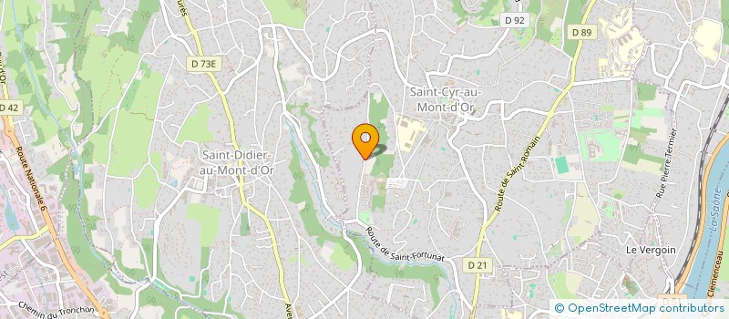 localisation de l'entreprise BELLE-VUE  SAINT-CYR-AU-MONT-D'OR