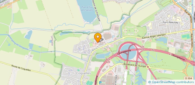 localisation de l'entreprise BELLE VUE  COQUELLES