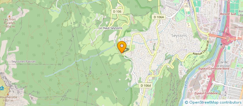 localisation de l'entreprise BELLE VUE à SEYSSINS