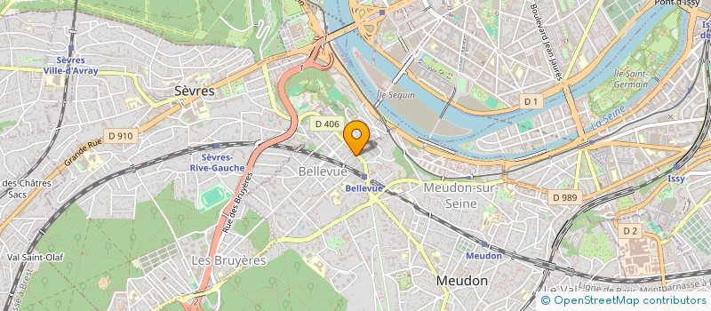localisation de l'entreprise BELLE VUE SAS à MEUDON