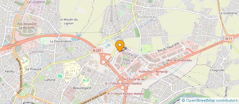 localisation de l'entreprise BELLE & ZEN à PUILBOREAU