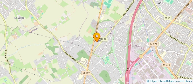 localisation de l'entreprise BELLEADRESSE 124 à RONCQ