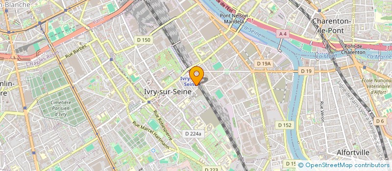 localisation de l'entreprise BELLEAUTO  IVRY-SUR-SEINE