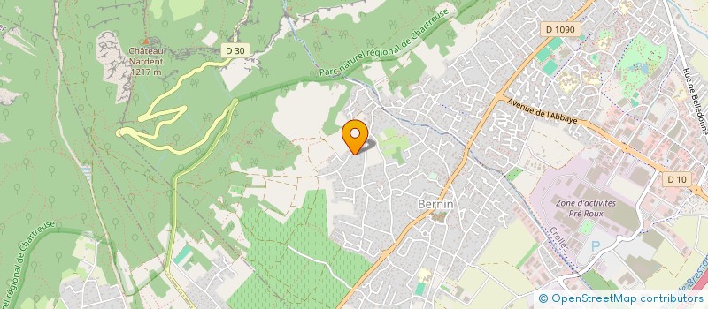 localisation de l'entreprise BELLEC  BERNIN