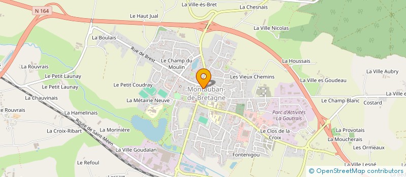 localisation de l'entreprise BELLEC à MONTAUBAN-DE-BRETAGNE