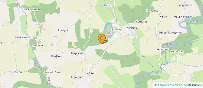 localisation de l'entreprise BELLEC à MOUSTOIR-AC