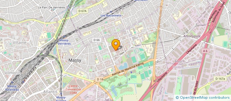 localisation de l'entreprise BELLECILLE à MASSY