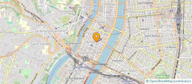 localisation de l'entreprise BELLECOUR CUISINES 2009 à LYON
