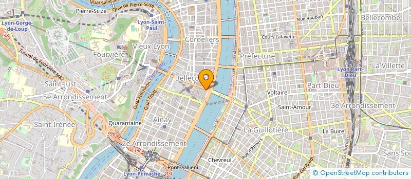 localisation de l'entreprise BELLECOUR-MARKET à LYON