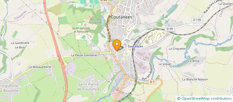 localisation de l'entreprise BELLECOURS  COUTANCES