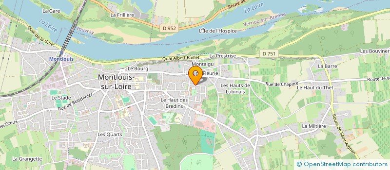 localisation de l'entreprise BELLEDAN à MONTLOUIS-SUR-LOIRE