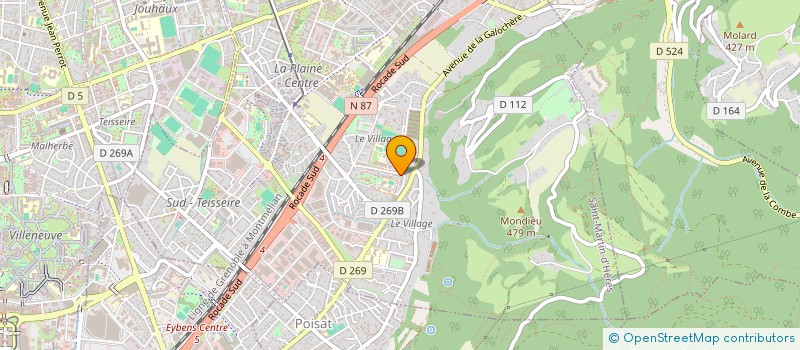 localisation de l'entreprise BELLEDONNE COUVERTURE ET ZINGUERIE  SAINT-MARTIN-D'HERES